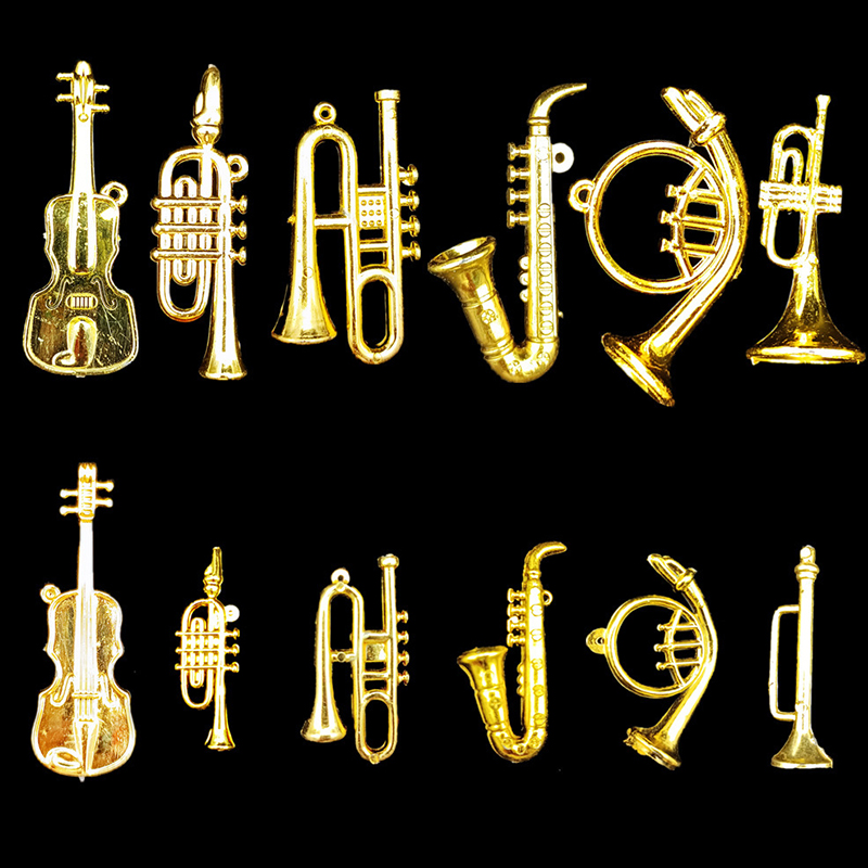 Musical Instrument With A - 5/10/20 SZTUK Różne Style Złote Mini