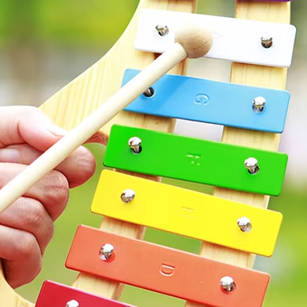 Musical Instrument Glockenspiel - 8-tonowy xylofon Orffa, instrument muzyczny, klonowy