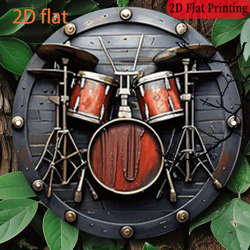 Musical Instrument Band - Płaski znak 2D, 1 szt., 20,32x20,32