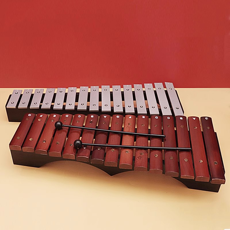 Musical Instrument Glockenspiel - 15-tonowy glockenspiel ksylofon dla dzieci, wczesna