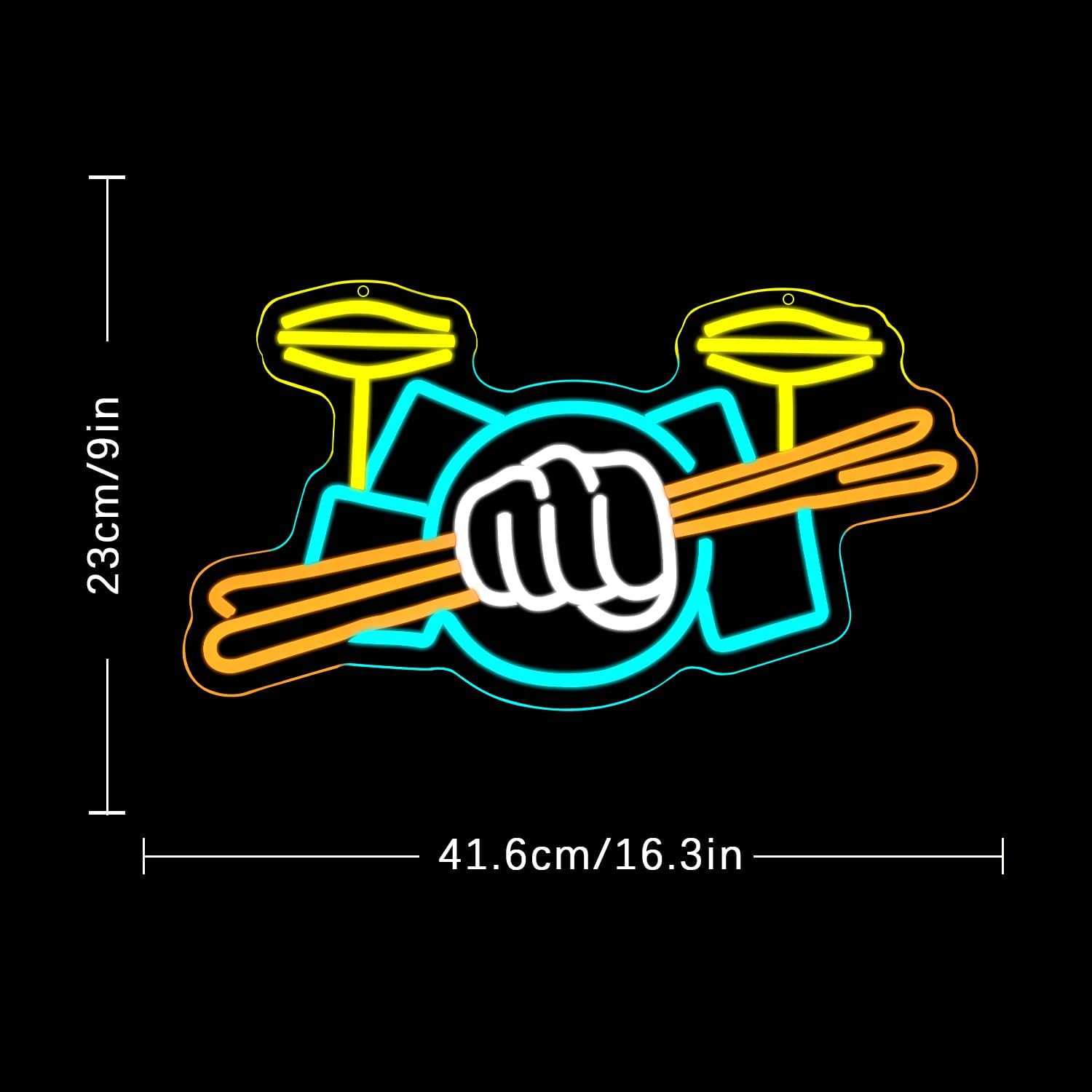 Neonowy Znak Zestawu Perkusyjn – Musical Instrument Set recenzja i cena