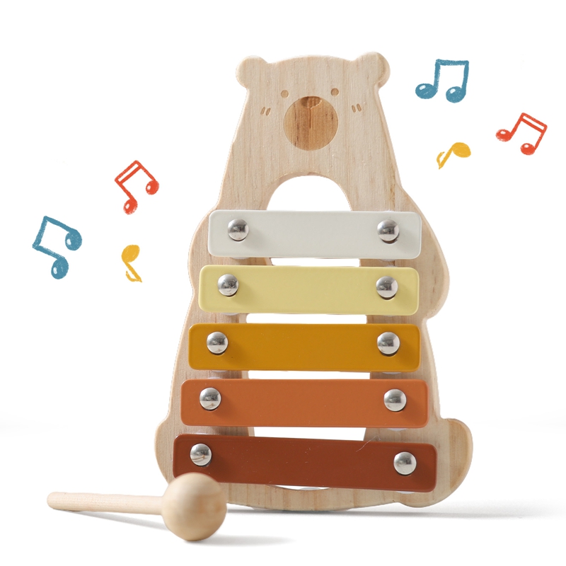 Cartoon miś 5 klawiszy kompakt – Musical Instrument Glockenspiel recenzja i cena
