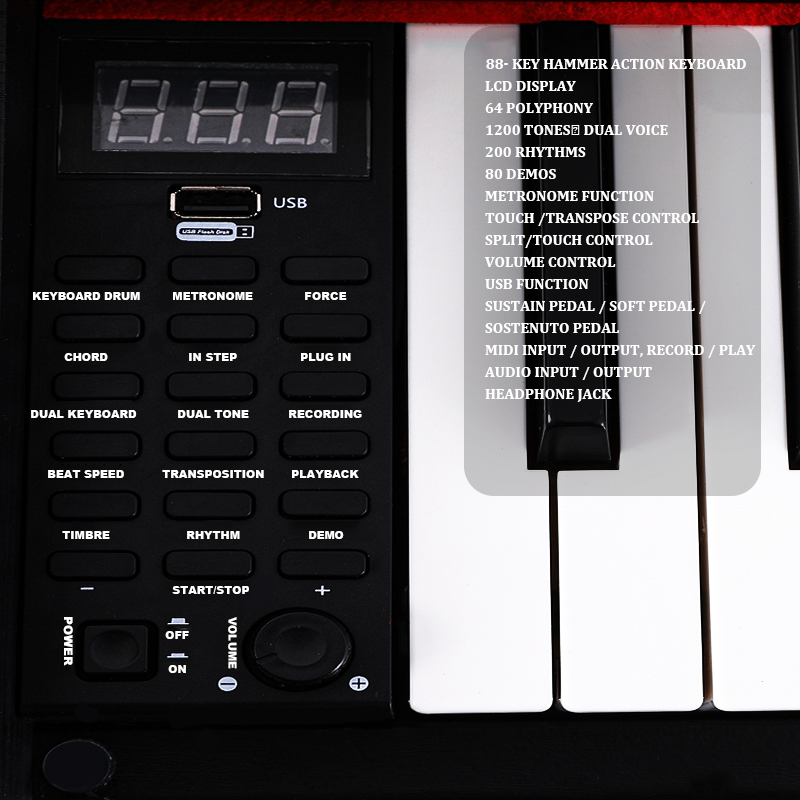 Klawiatura Pianino Drewniane I – Musical Instrument Keyboard Price recenzja i cena