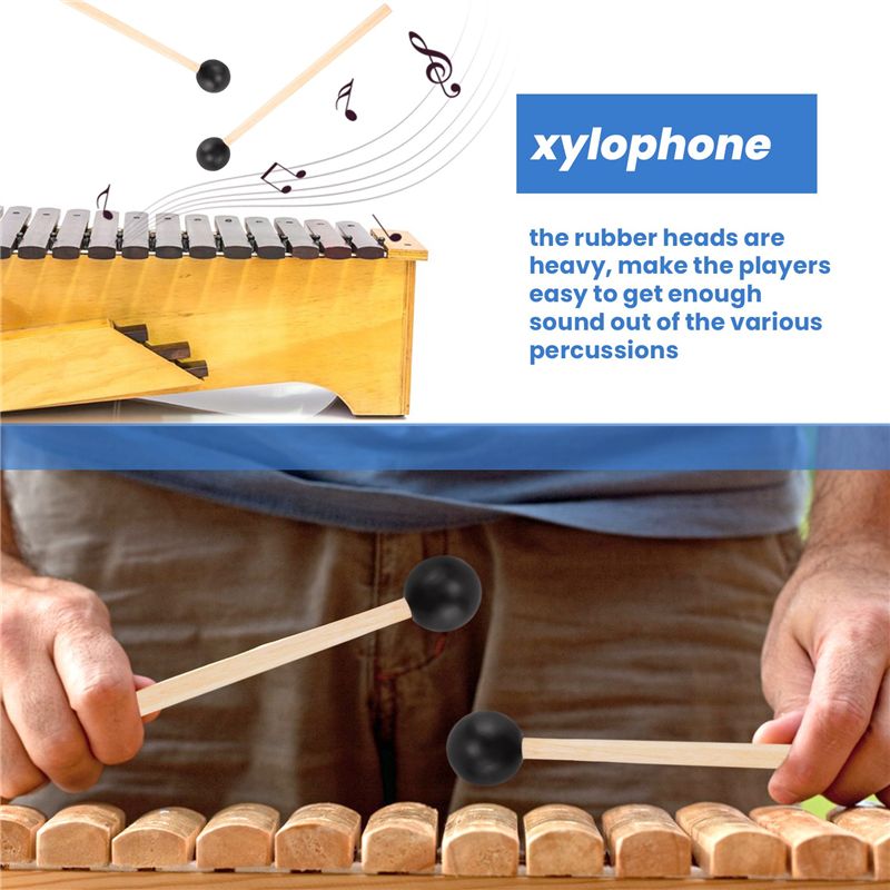 2 szt. Miękkie gumowe pałeczki – Musical Instrument Glockenspiel recenzja i cena